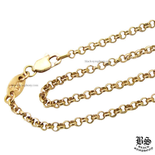 クロム ハーツ ネックレス ロール チェーン 22K ゴールド 24インチ(約61cm)